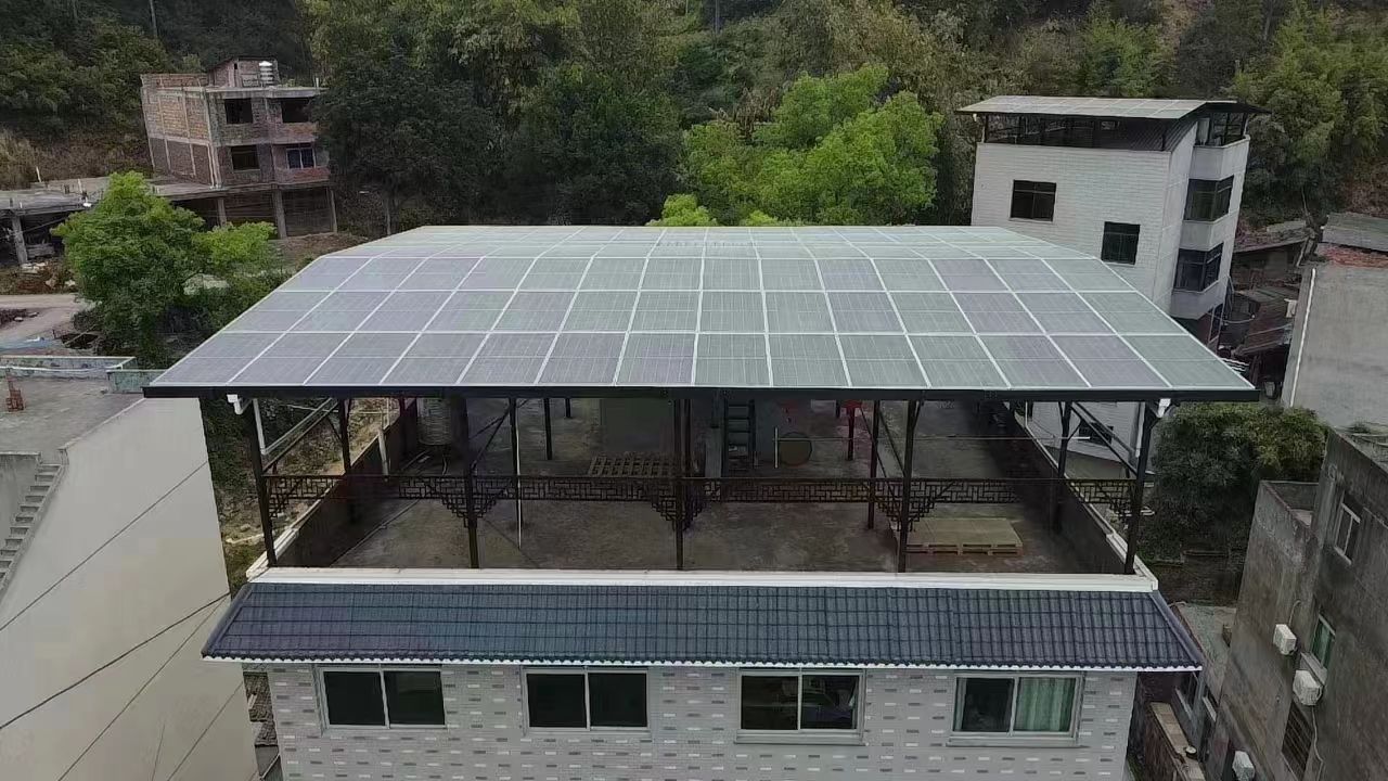 阳春15kw+10kwh自建别墅家庭光伏储能系统